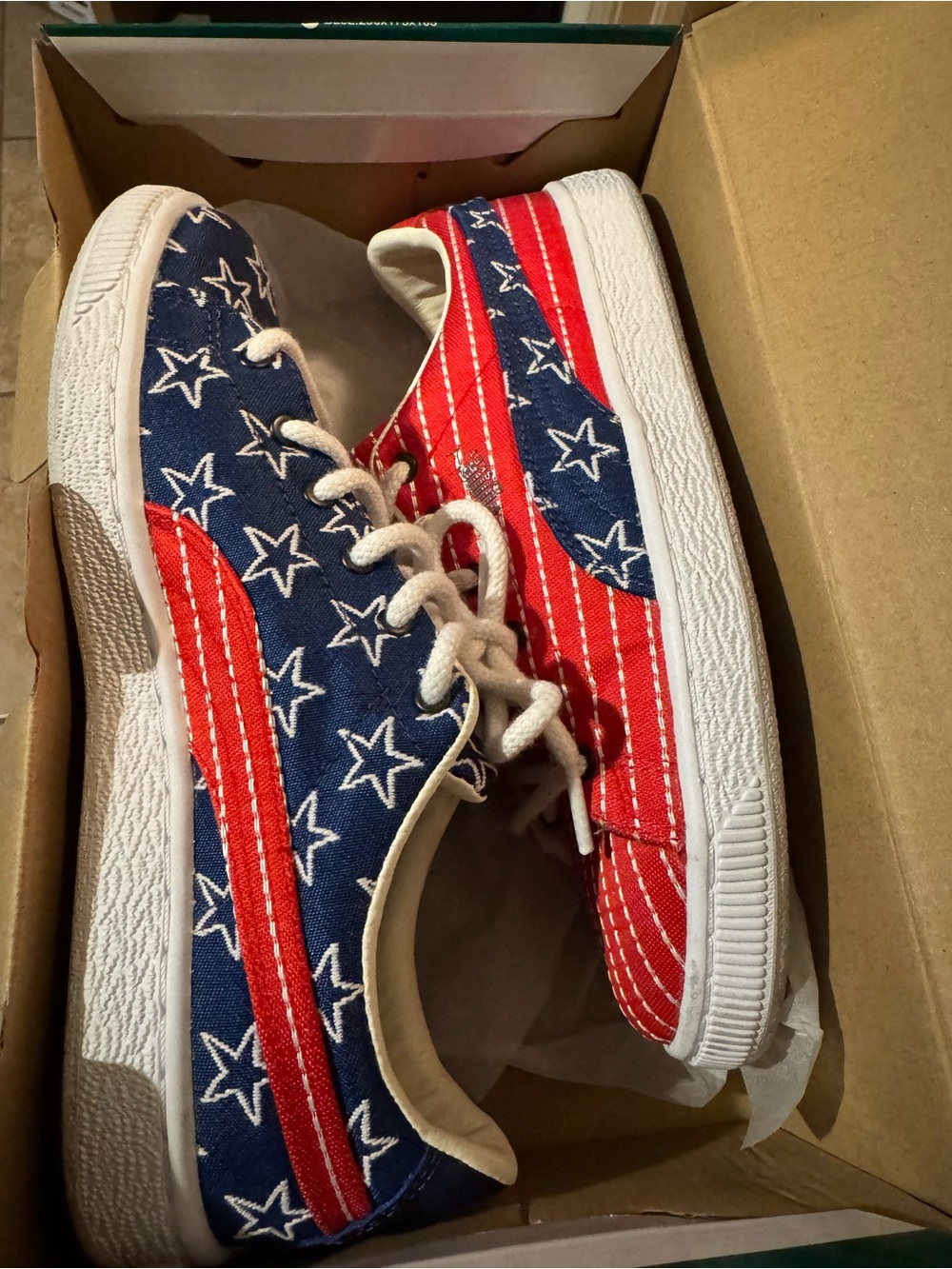 New Puma Discontinued Basket Heart Limited Holiday Release 4th of July Edition